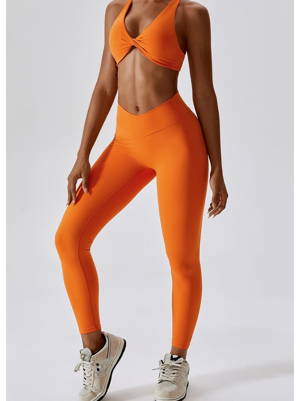 Legging Ceinture Vente Plat Push Up (Sans Couture) | Yogaova