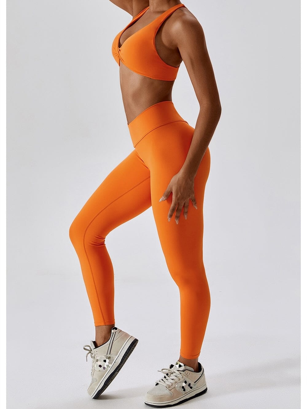 Legging Ceinture Vente Plat Push Up (Sans Couture) | Yogaova