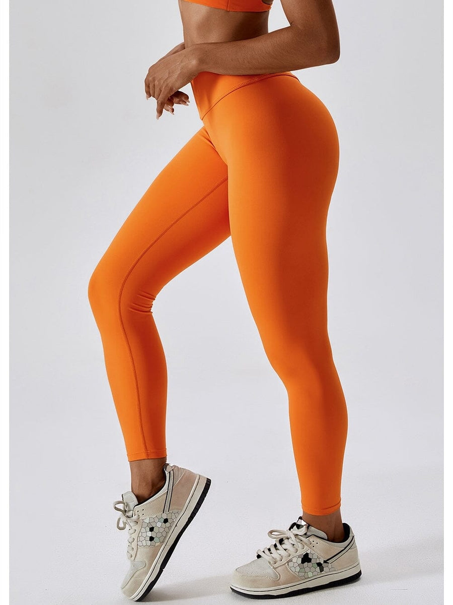 Legging Ceinture Vente Plat Push Up (Sans Couture) | Yogaova