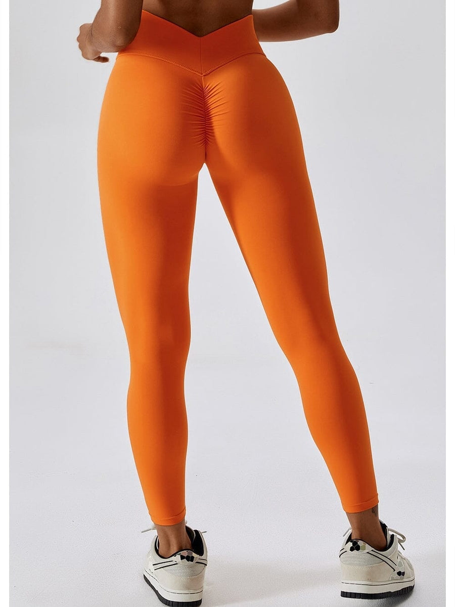 Legging Ceinture Vente Plat Push Up (Sans Couture) | Yogaova