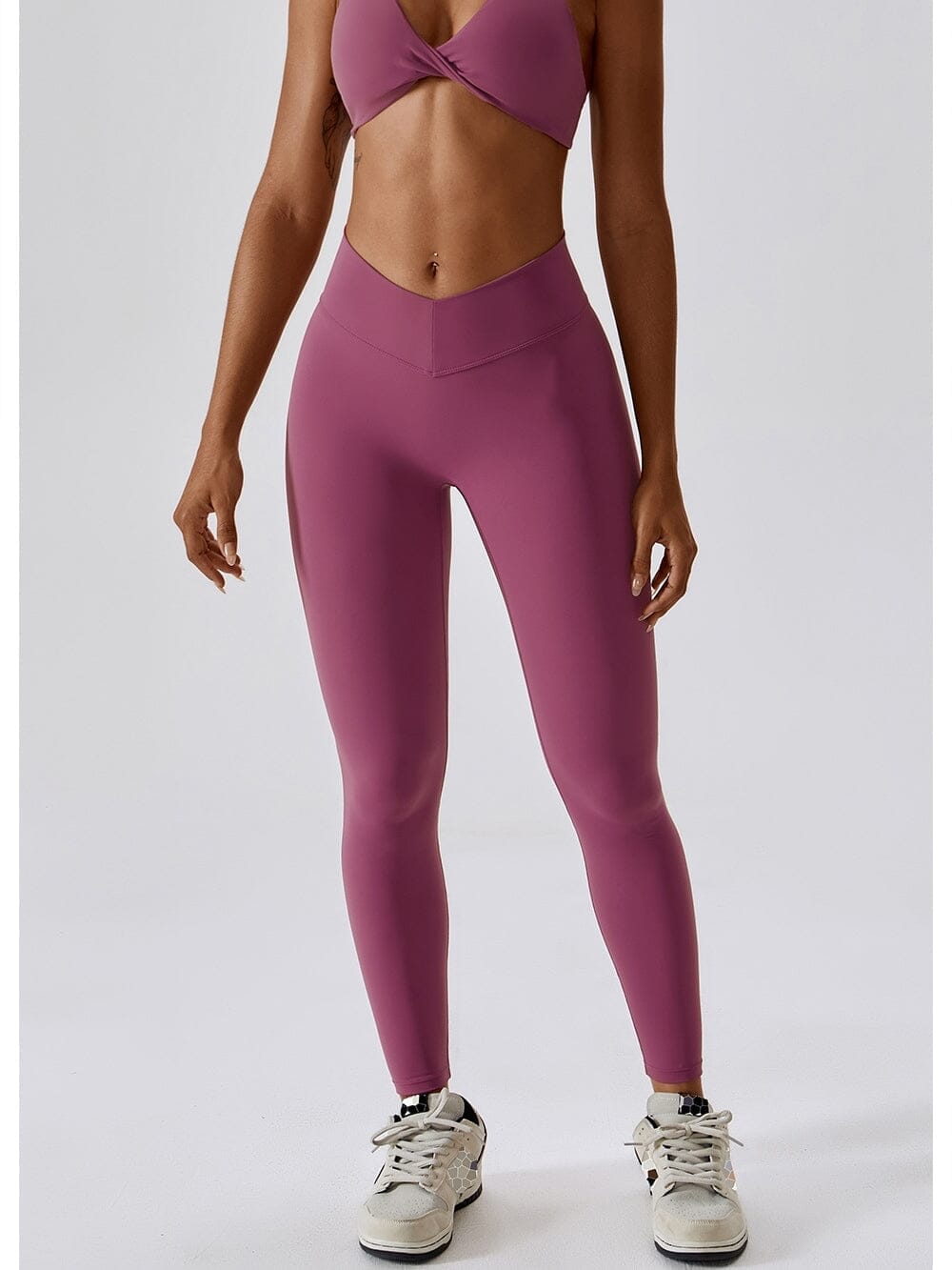 Legging Ceinture Vente Plat Push Up (Sans Couture) | Yogaova