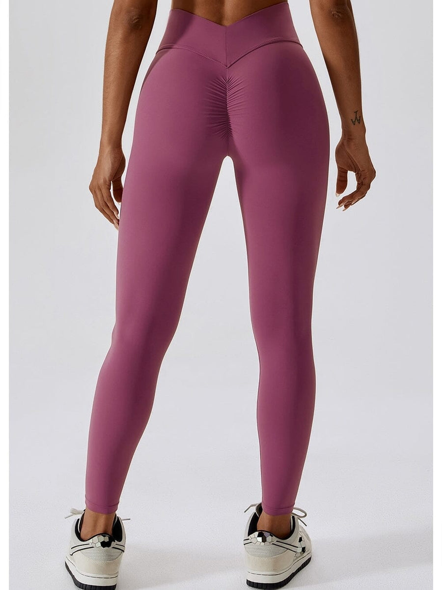 Legging Ceinture Vente Plat Push Up (Sans Couture) | Yogaova