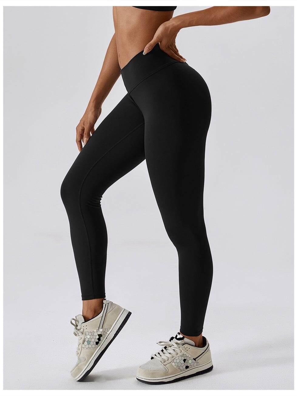 Legging Ceinture Vente Plat Push Up (Sans Couture) | Yogaova