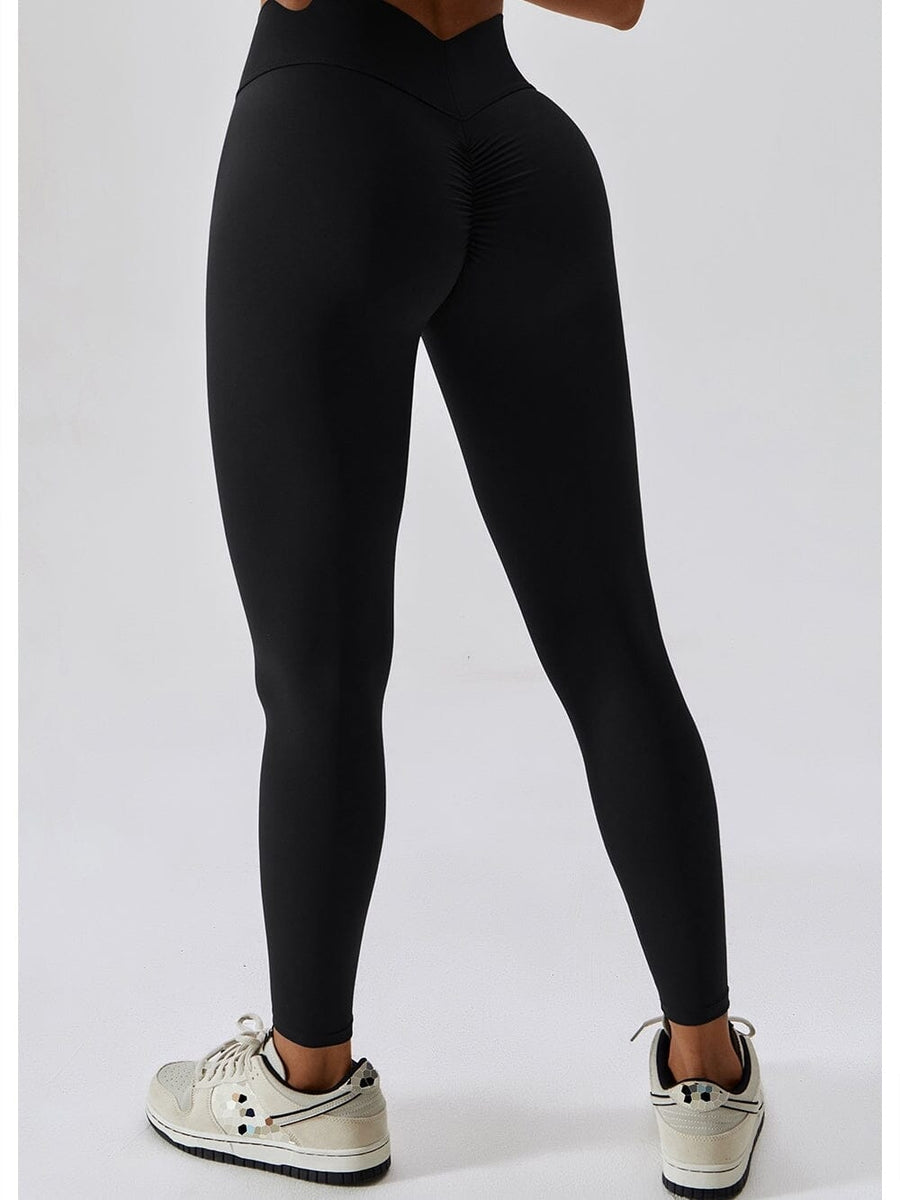 Legging Ceinture Vente Plat Push Up (Sans Couture) | Yogaova