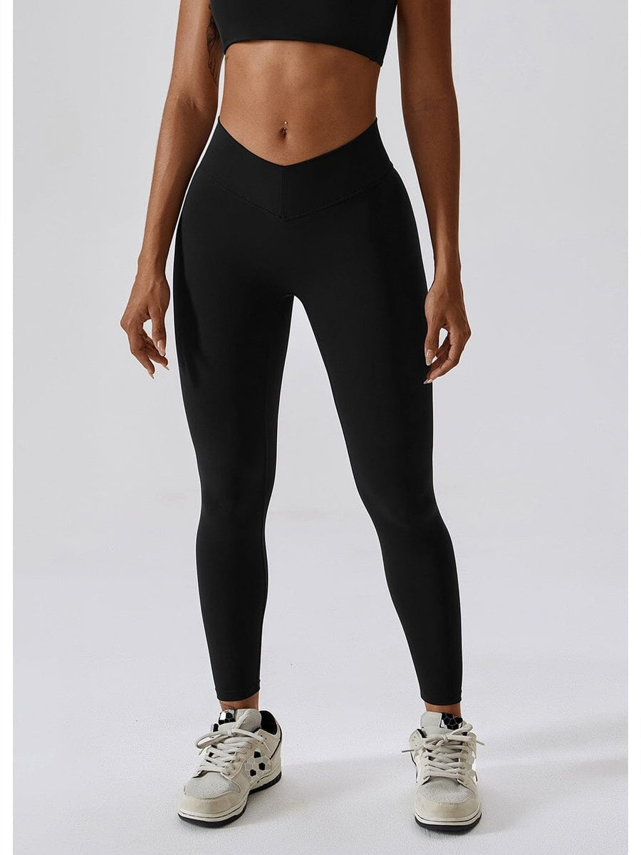 Legging Ceinture Vente Plat Push Up (Sans Couture) | Yogaova