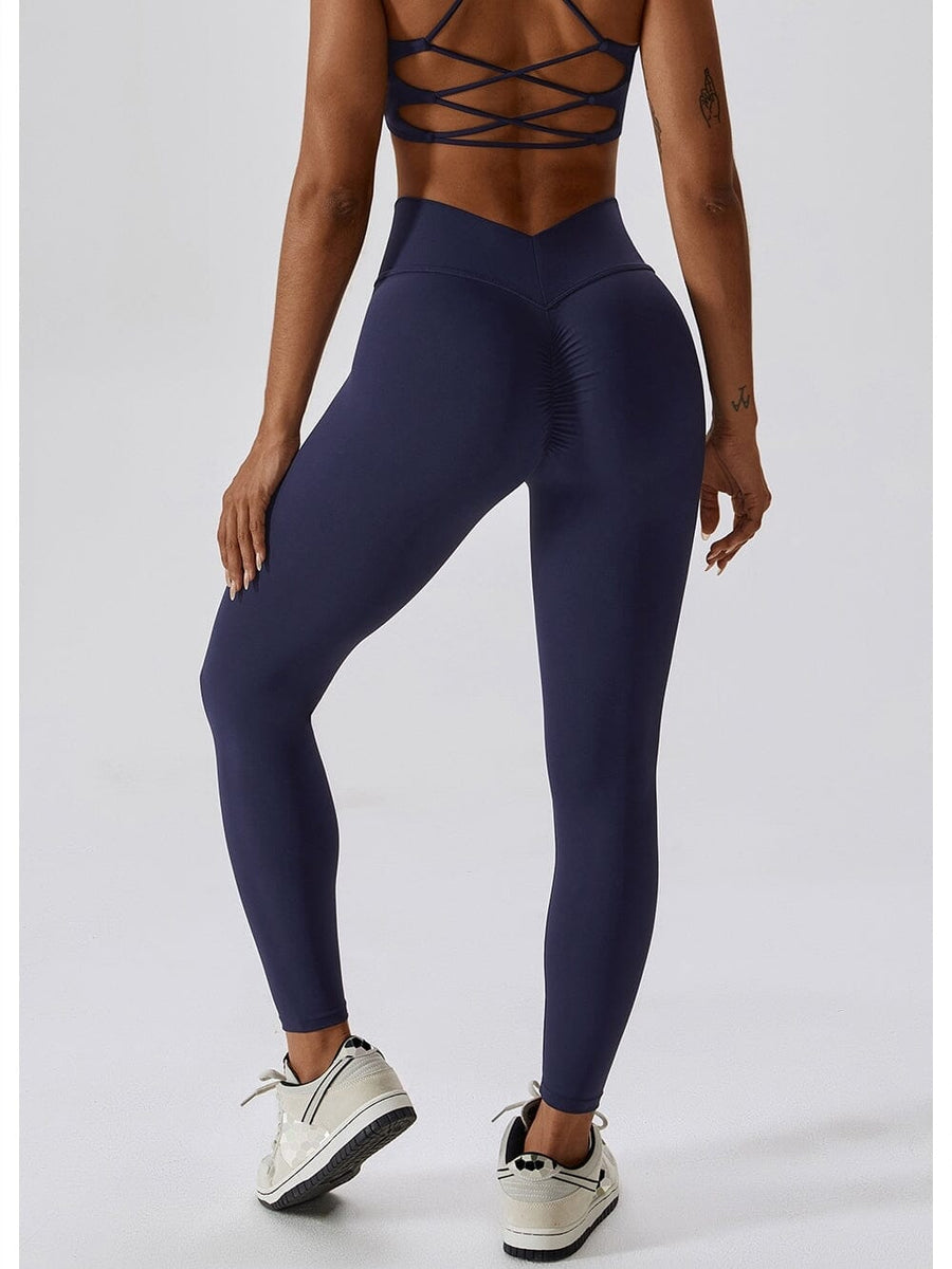 Legging Ceinture Vente Plat Push Up (Sans Couture) | Yogaova