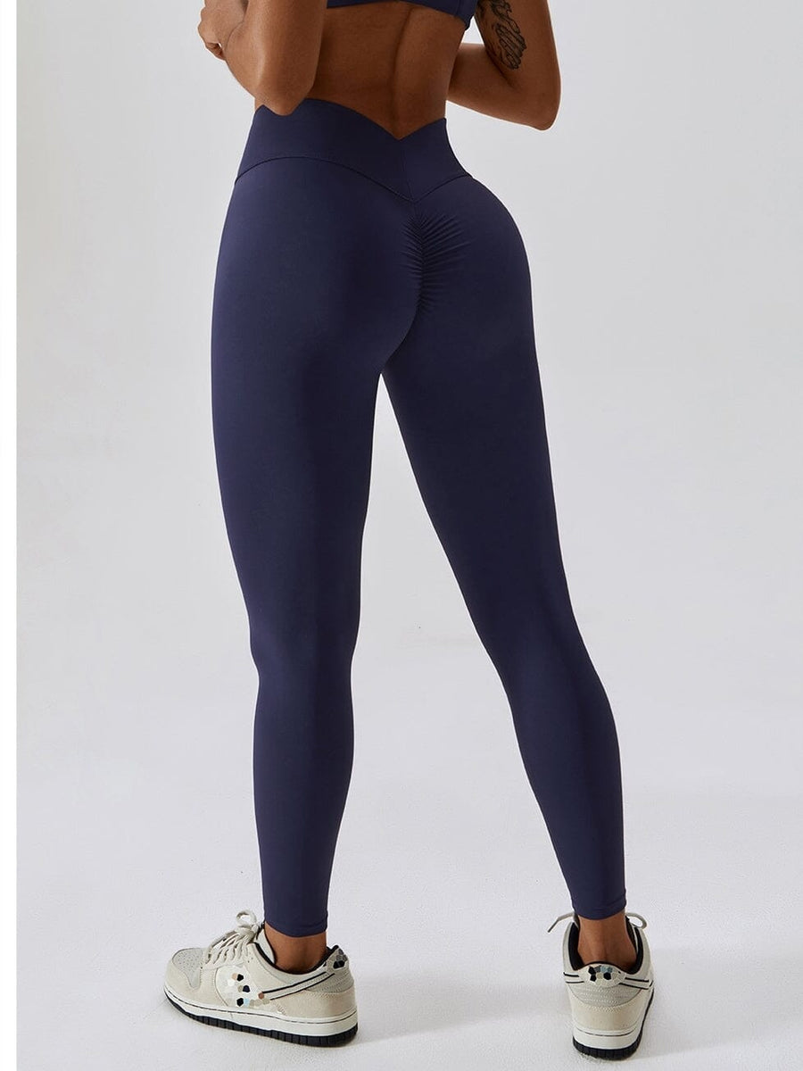 Legging Ceinture Vente Plat Push Up (Sans Couture) | Yogaova