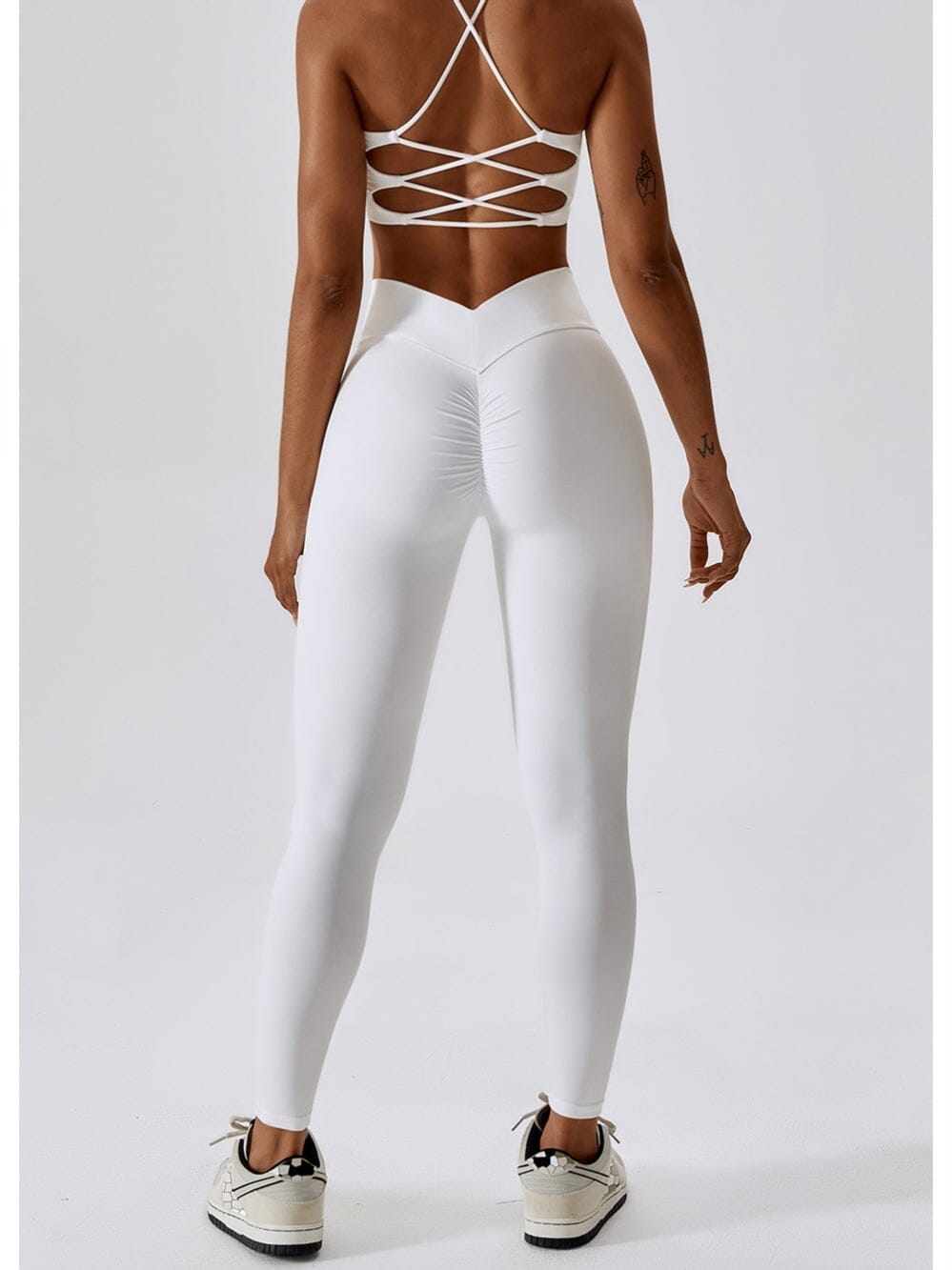 Legging Ceinture Vente Plat Push Up (Sans Couture) | Yogaova
