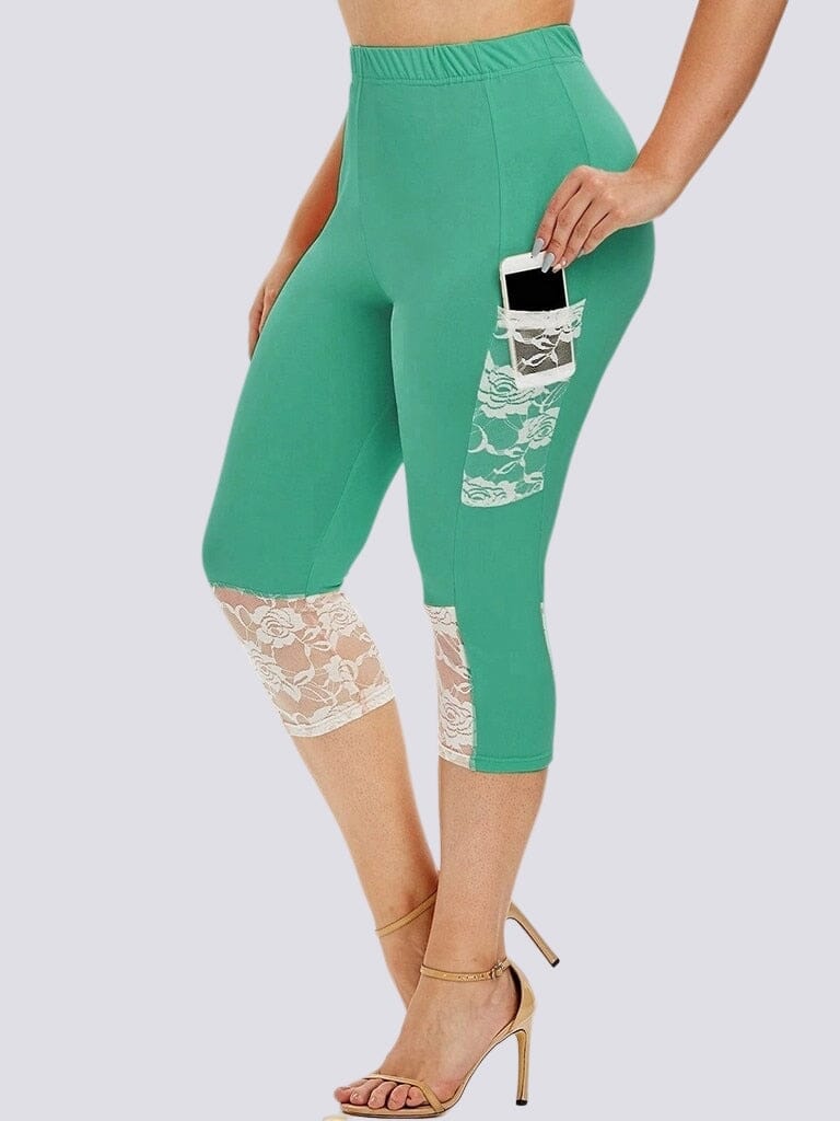 Legging Court Grande Taille (Poche) | Yogaova
