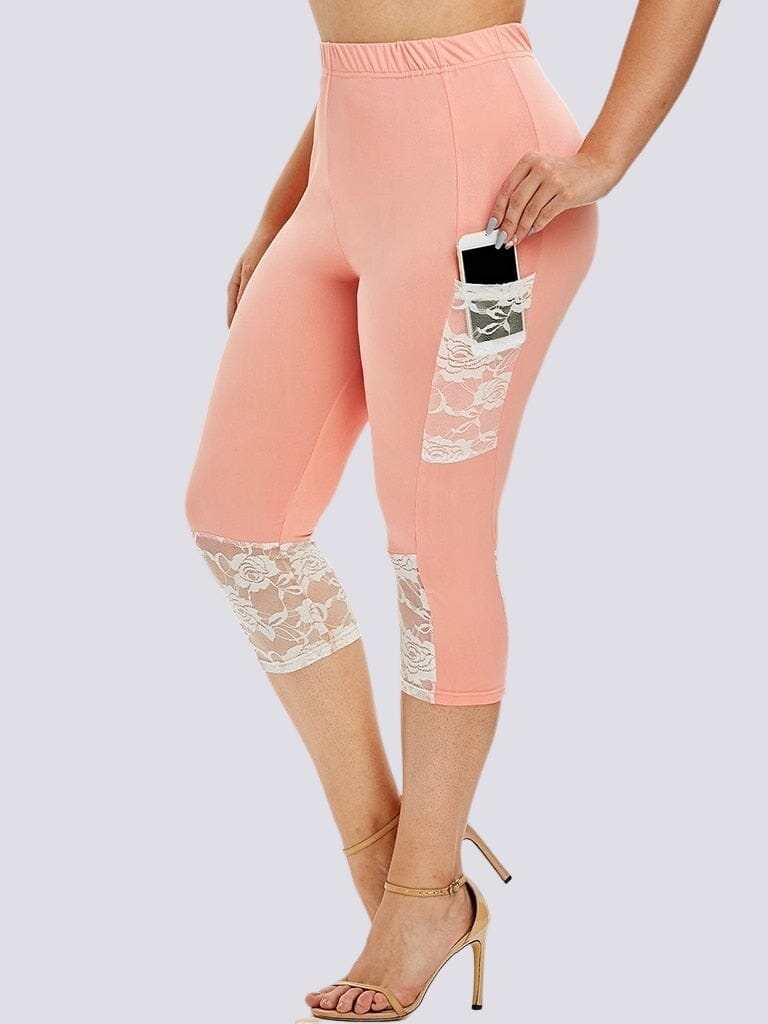 Legging Court Grande Taille (Poche) | Yogaova