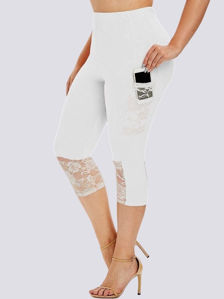 Legging Court Grande Taille (Poche) | Yogaova