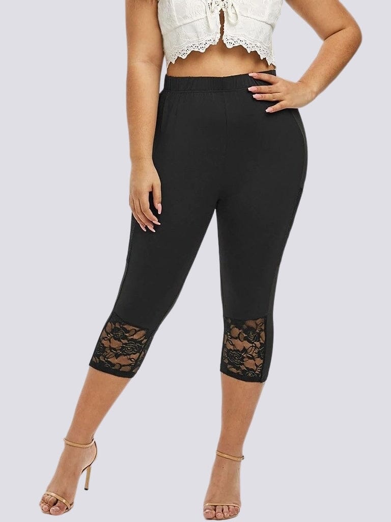 Legging Court Grande Taille (Poche) | Yogaova
