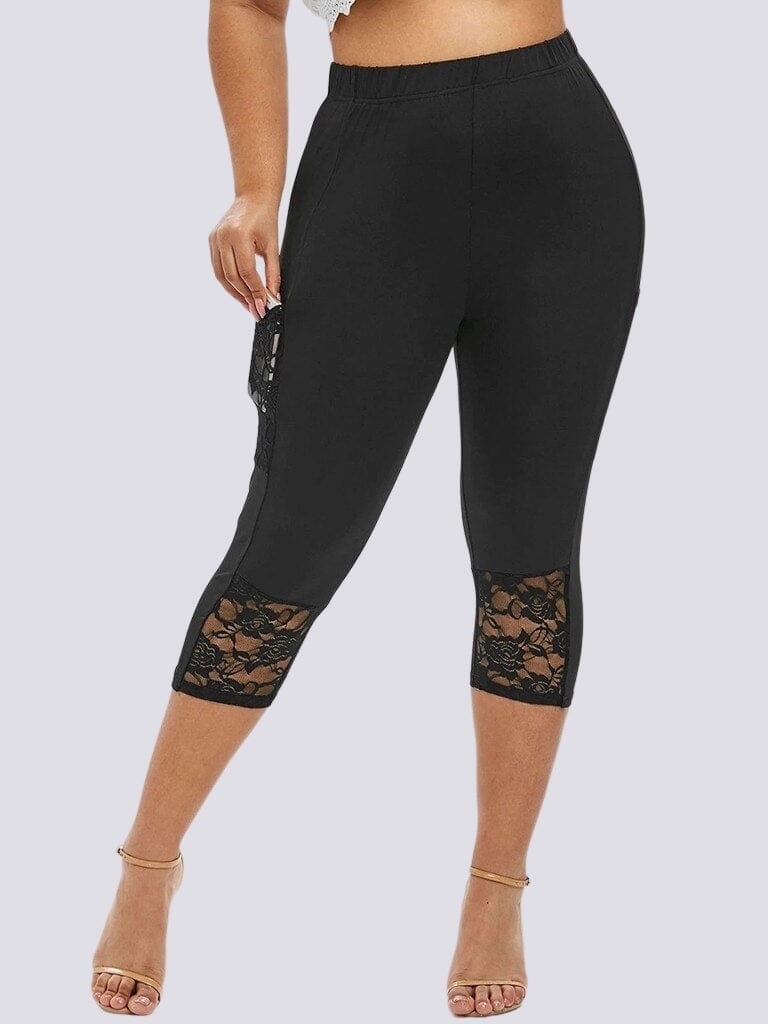 Legging Court Grande Taille (Poche) | Yogaova