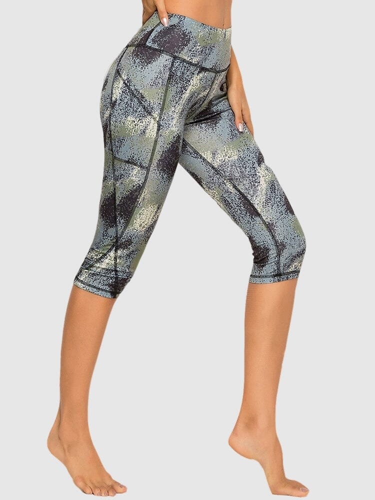 Legging Court Imprimé | Yogaova