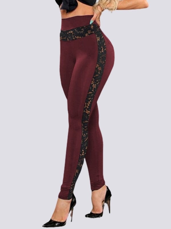 Legging Dentelle Taille Haute | Yogaova