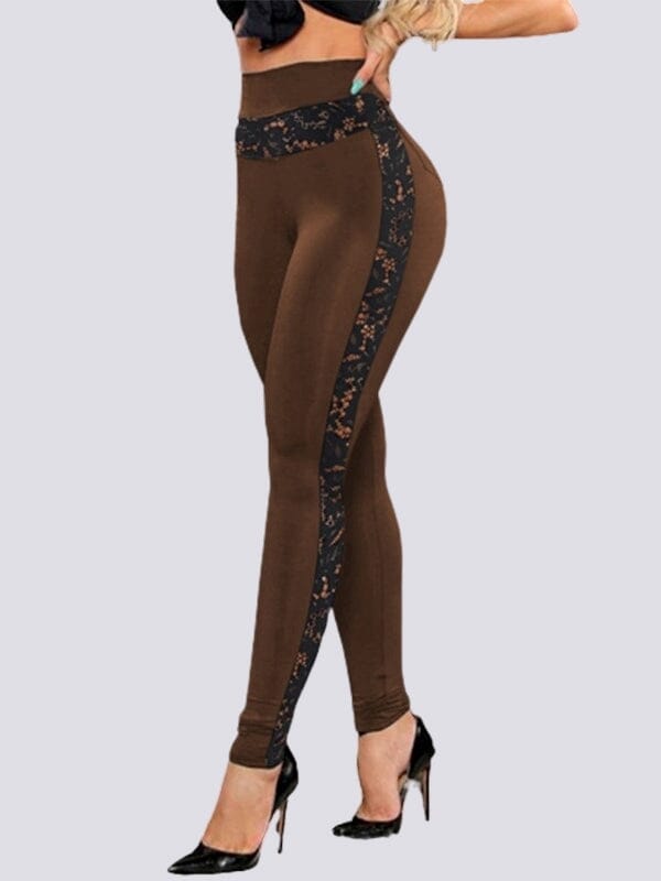 Legging Dentelle Taille Haute | Yogaova