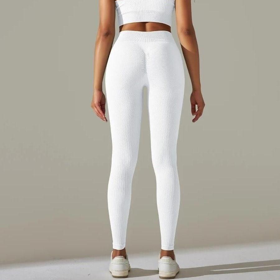 Legging et Soutien-Gorge Côtelé (Ensemble Sport)  | Yogaova