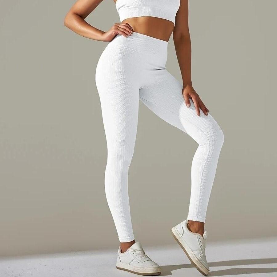 Legging et Soutien-Gorge Côtelé (Ensemble Sport)  | Yogaova