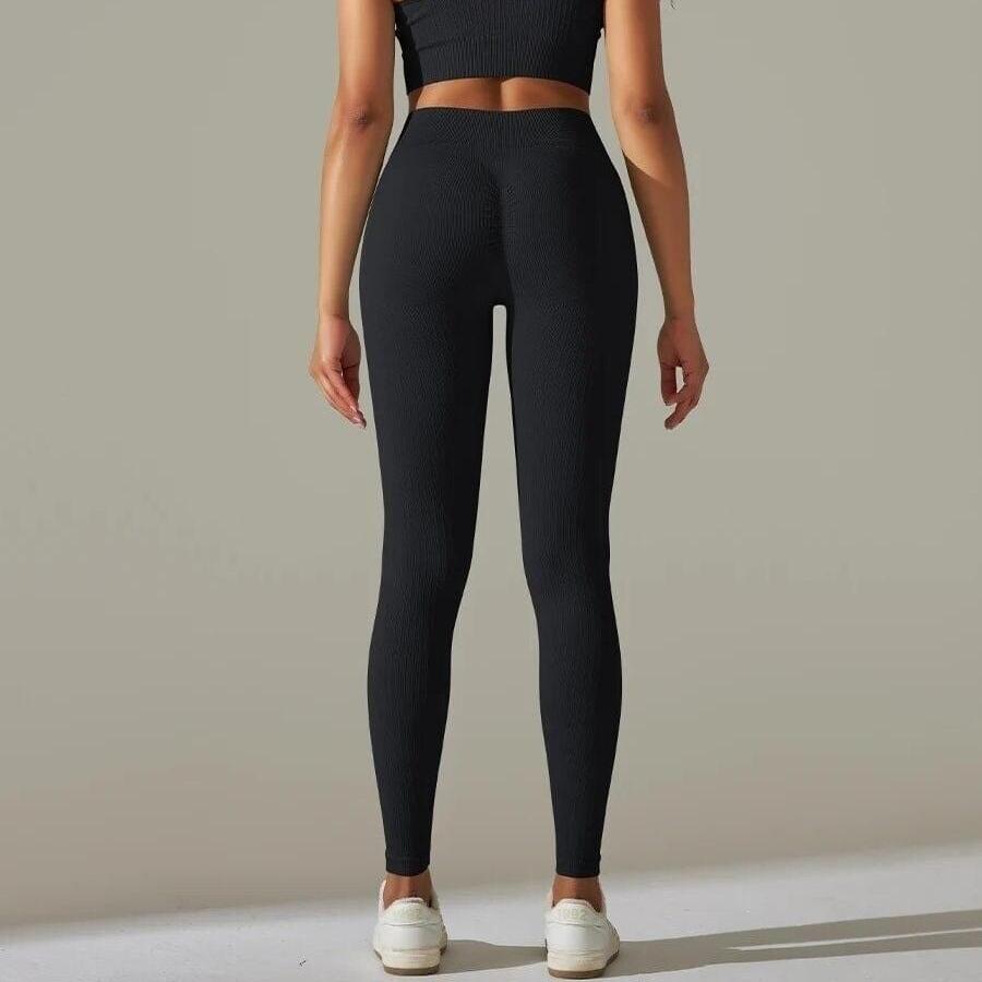 Legging et Soutien-Gorge Côtelé (Ensemble Sport)  | Yogaova