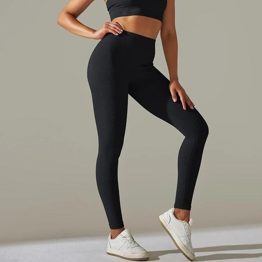 Legging et Soutien-Gorge Côtelé (Ensemble Sport)  | Yogaova