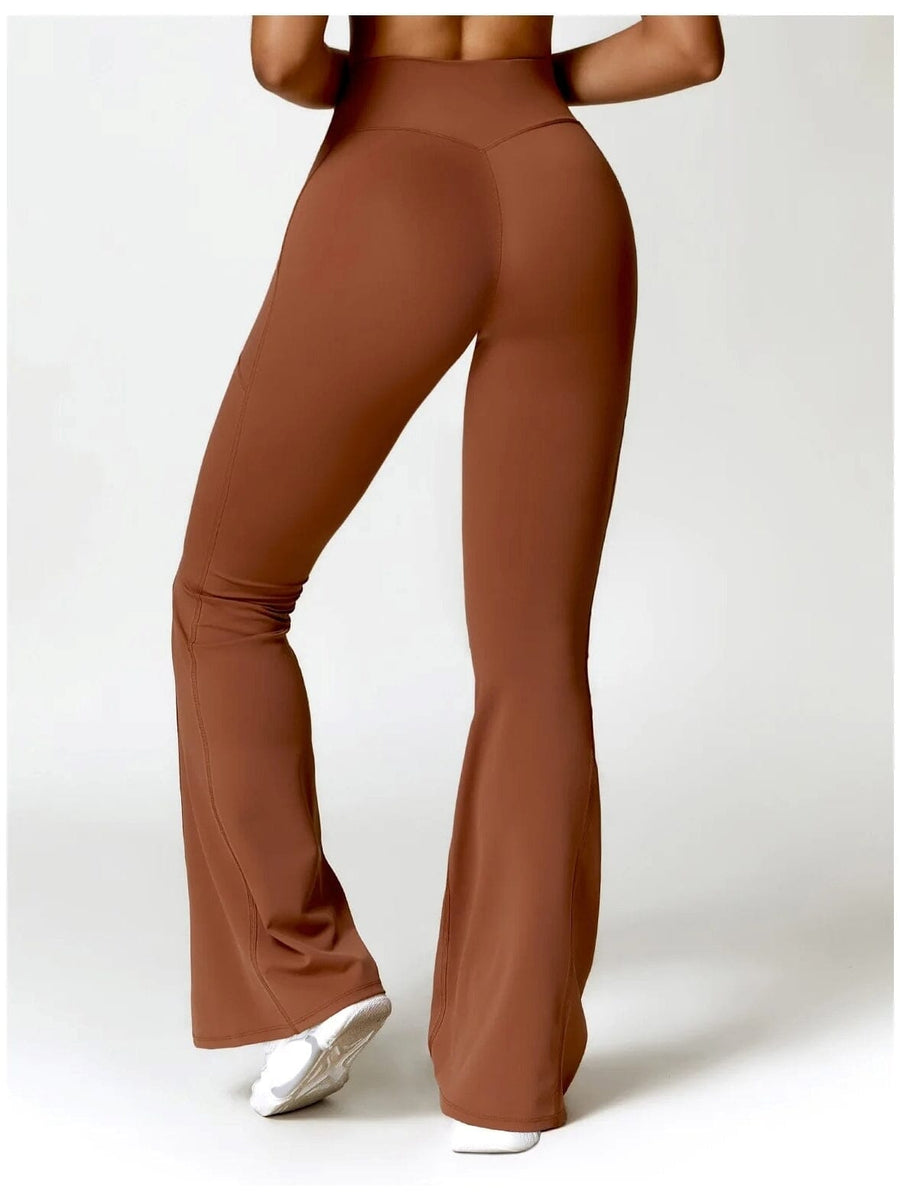Legging Evasé Ceinture Plissée - Tendance 2024 | Yogaova