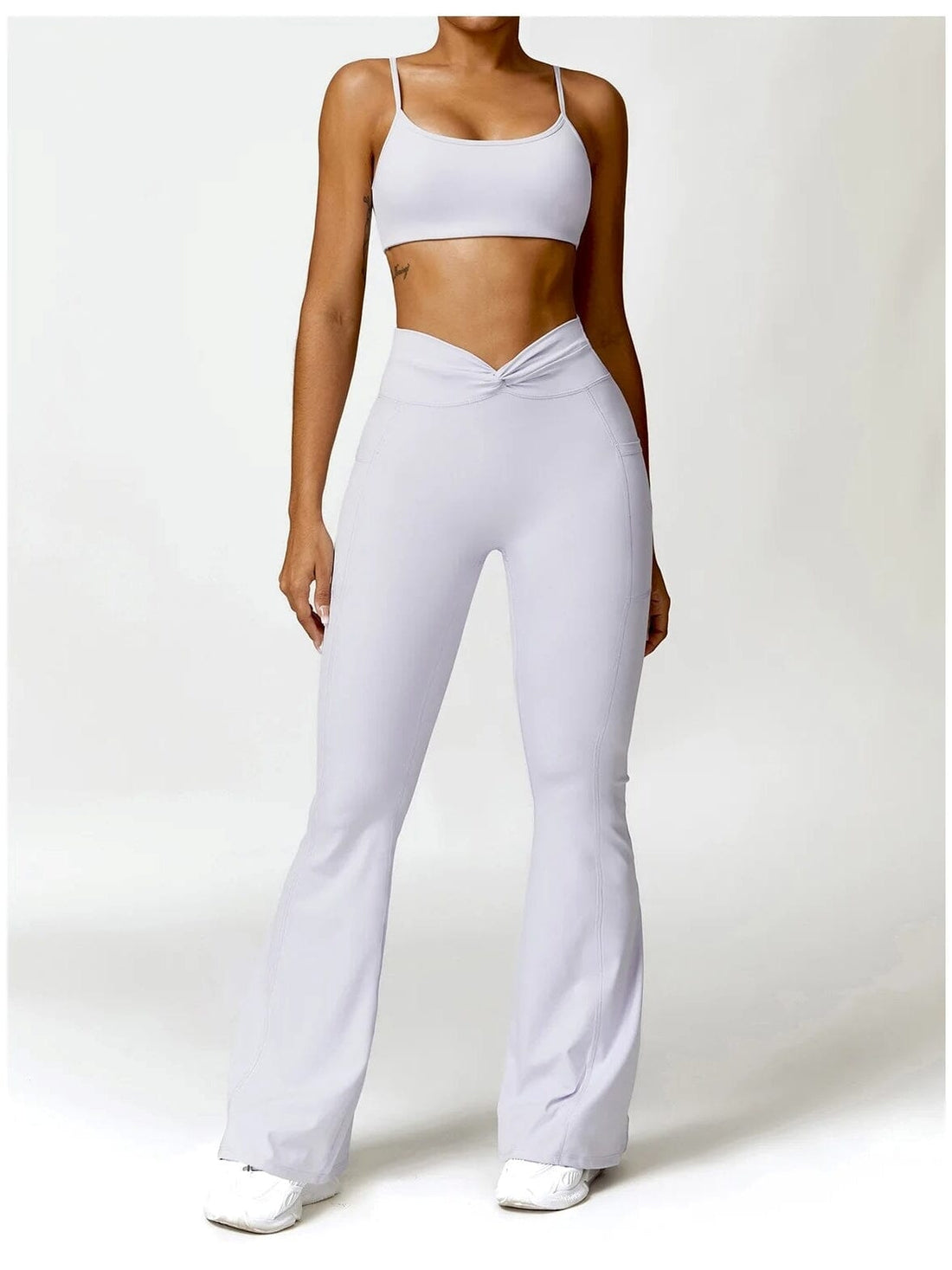 Legging Evasé Ceinture Plissée - Tendance 2024 | Yogaova