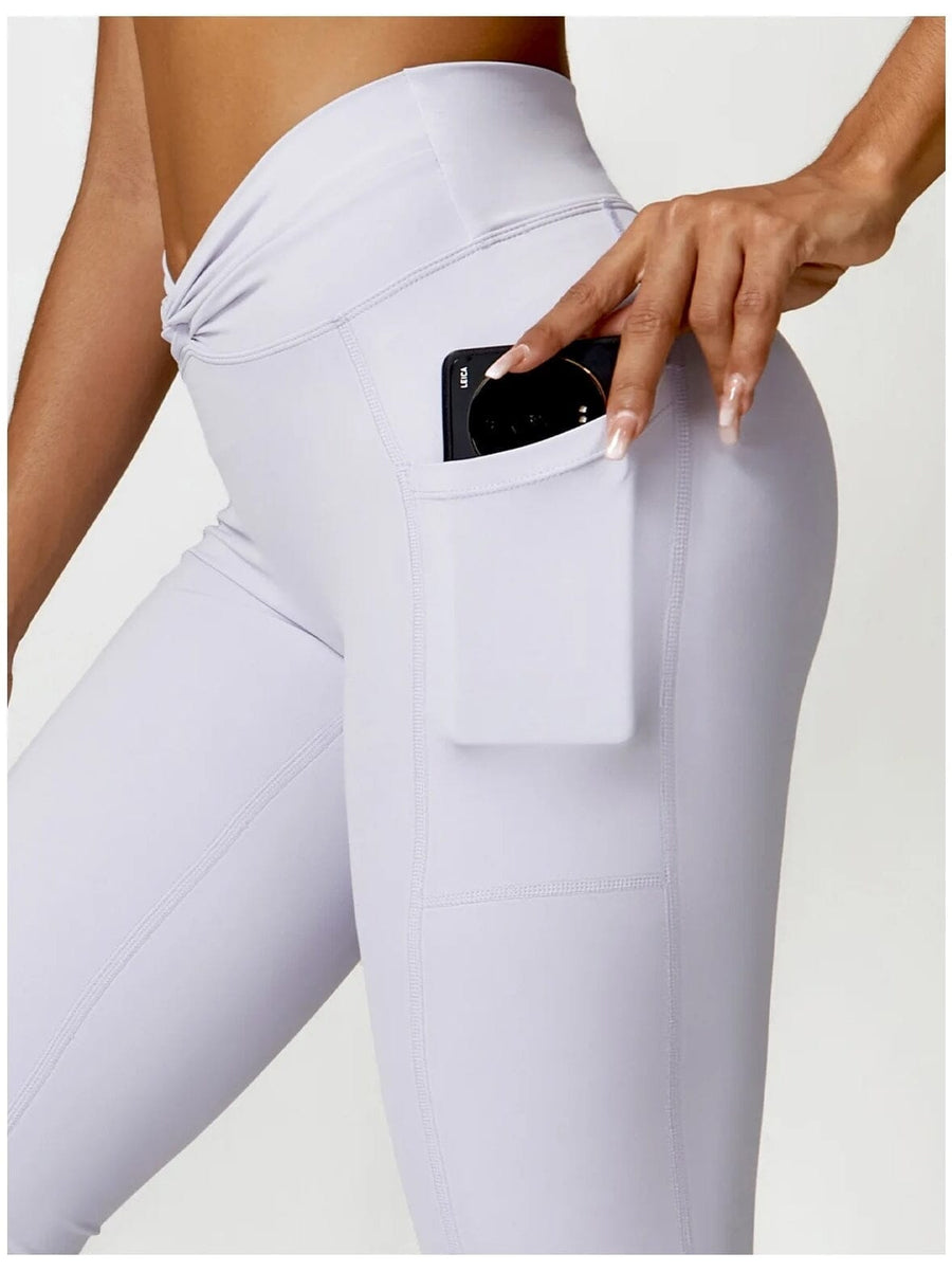 Legging Evasé Ceinture Plissée - Tendance 2024 | Yogaova