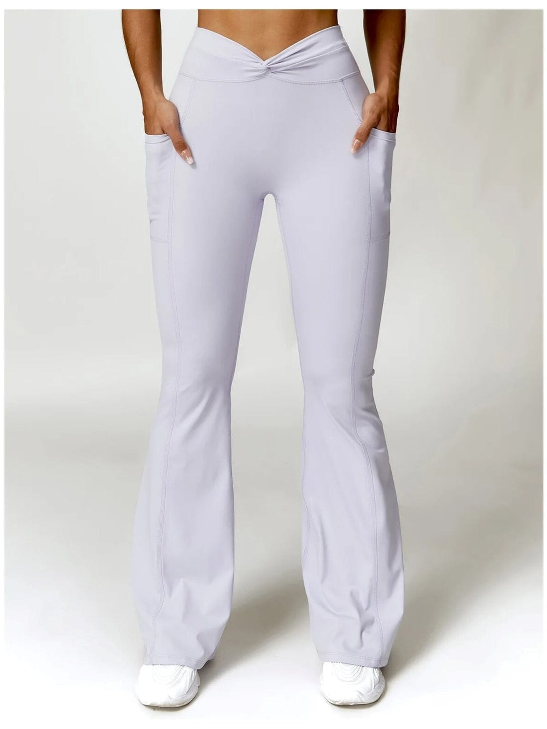 Legging Evasé Ceinture Plissée - Tendance 2024 | Yogaova