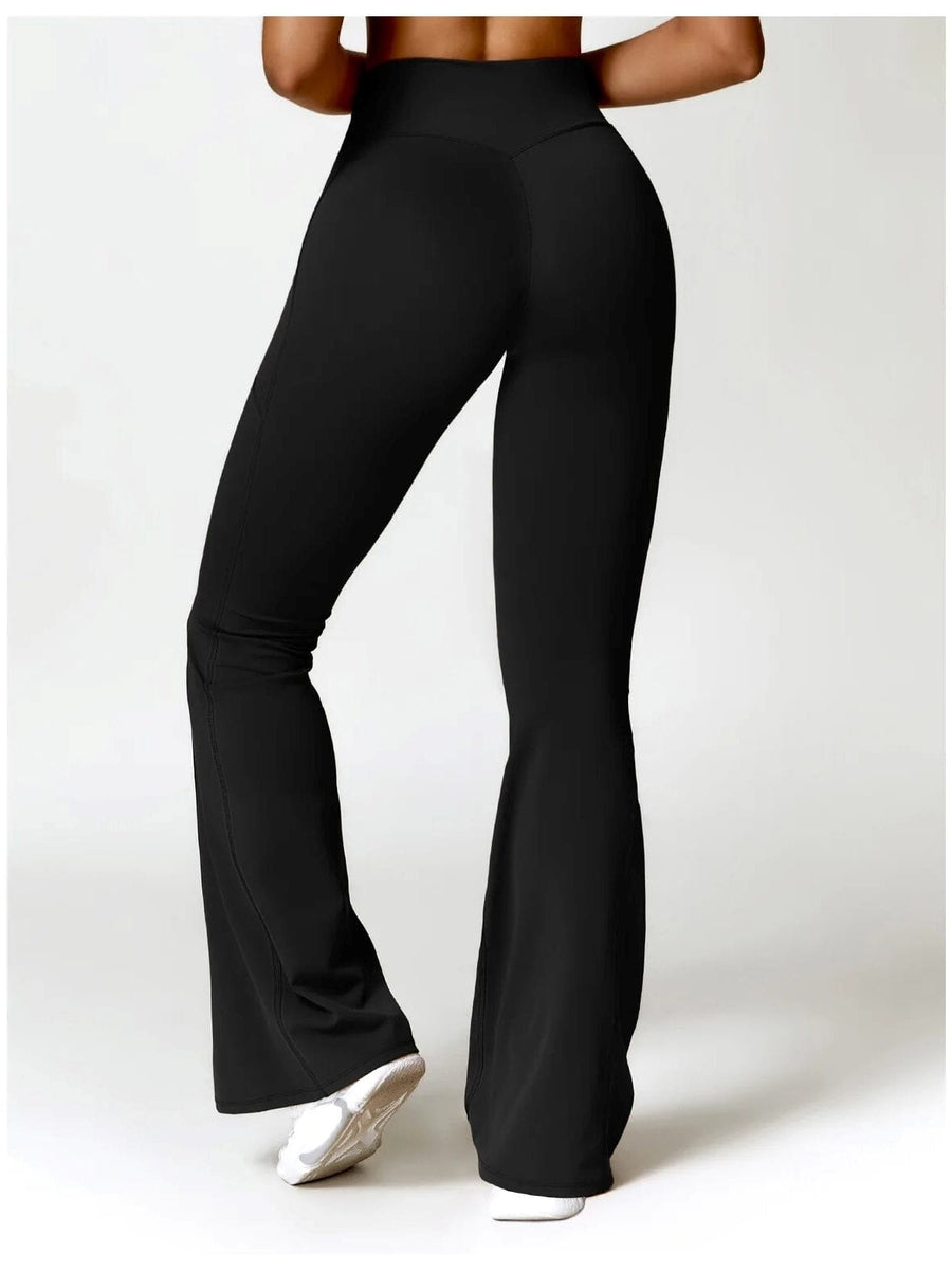 Legging Evasé Ceinture Plissée - Tendance 2024 | Yogaova