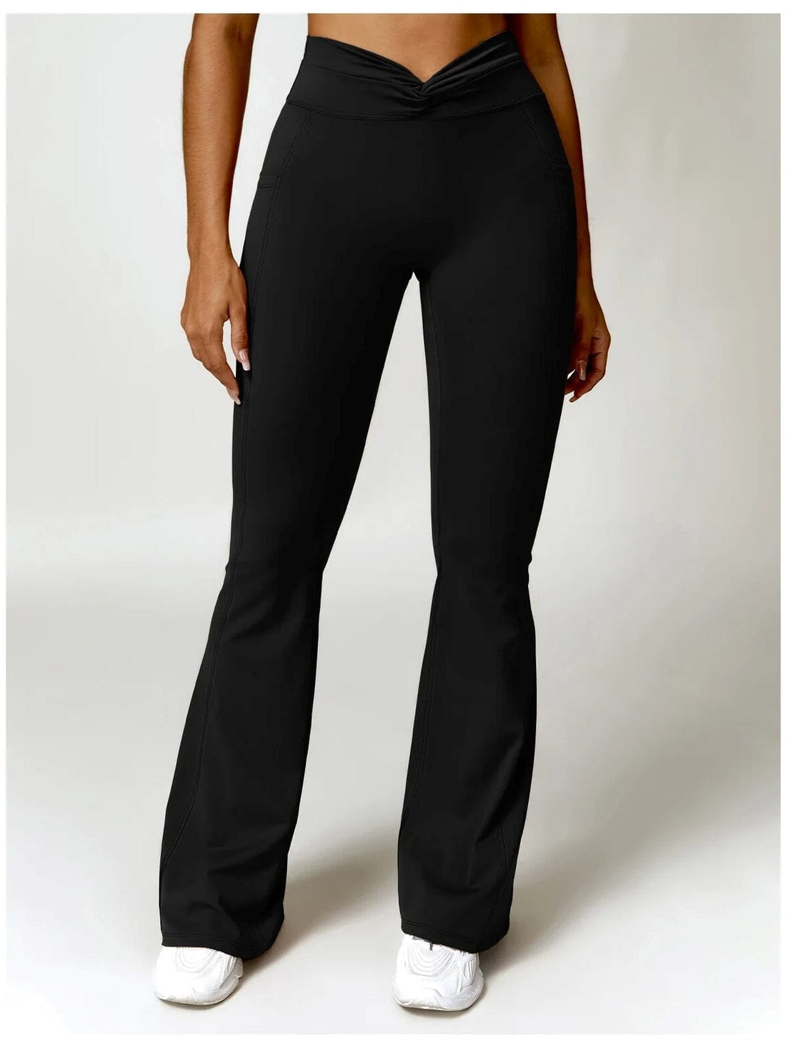 Legging Evasé Ceinture Plissée - Tendance 2024 | Yogaova
