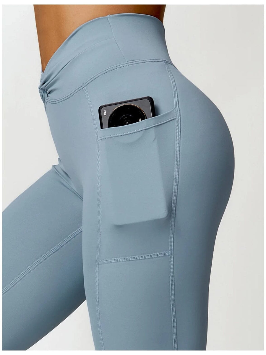 Legging Evasé Ceinture Plissée - Tendance 2024 | Yogaova