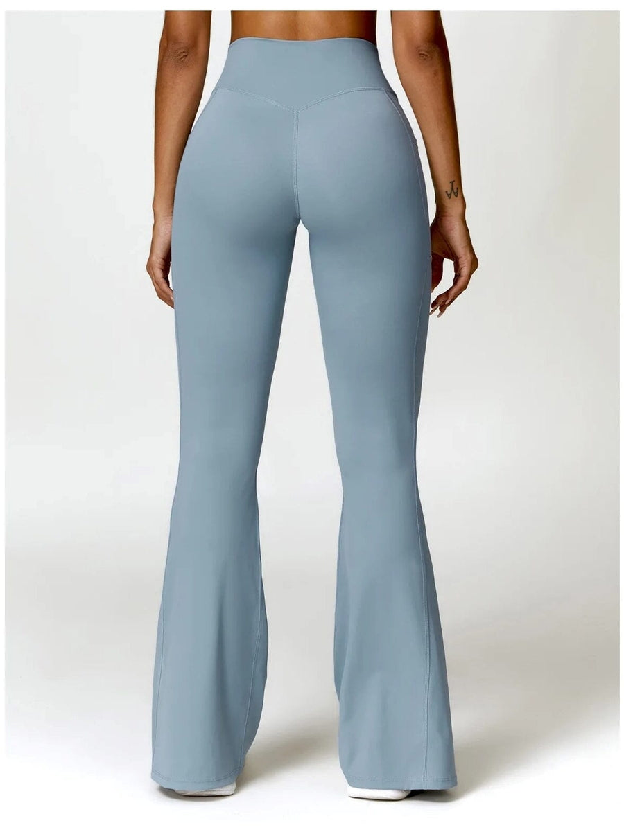 Legging Evasé Ceinture Plissée - Tendance 2024 | Yogaova