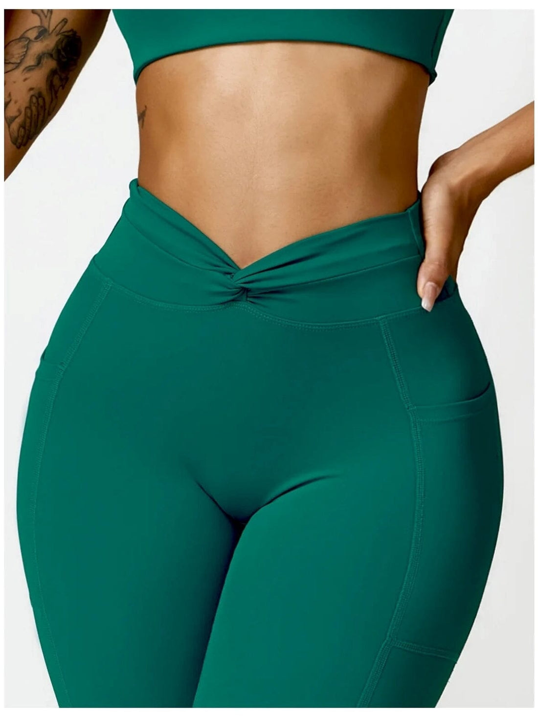 Legging Evasé Ceinture Plissée - Tendance 2024 | Yogaova