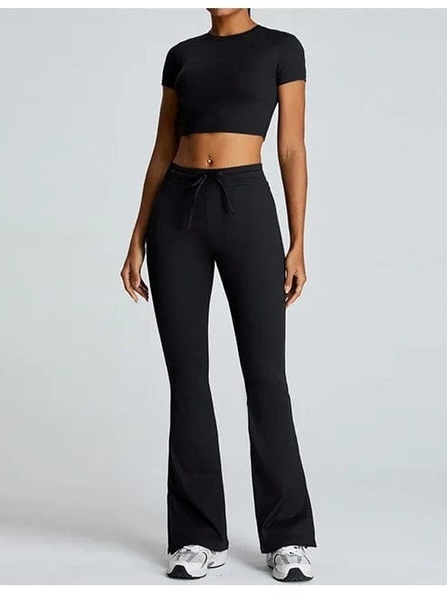 Legging Évasé Cordon de Serrage Sport | Yogaova