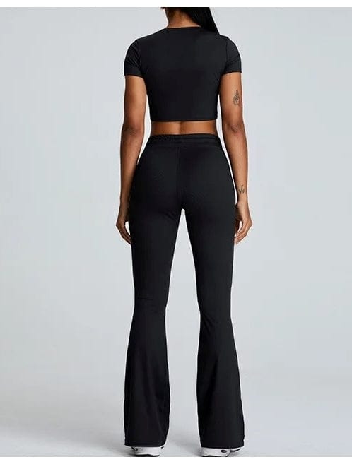 Legging Évasé Cordon de Serrage Sport | Yogaova