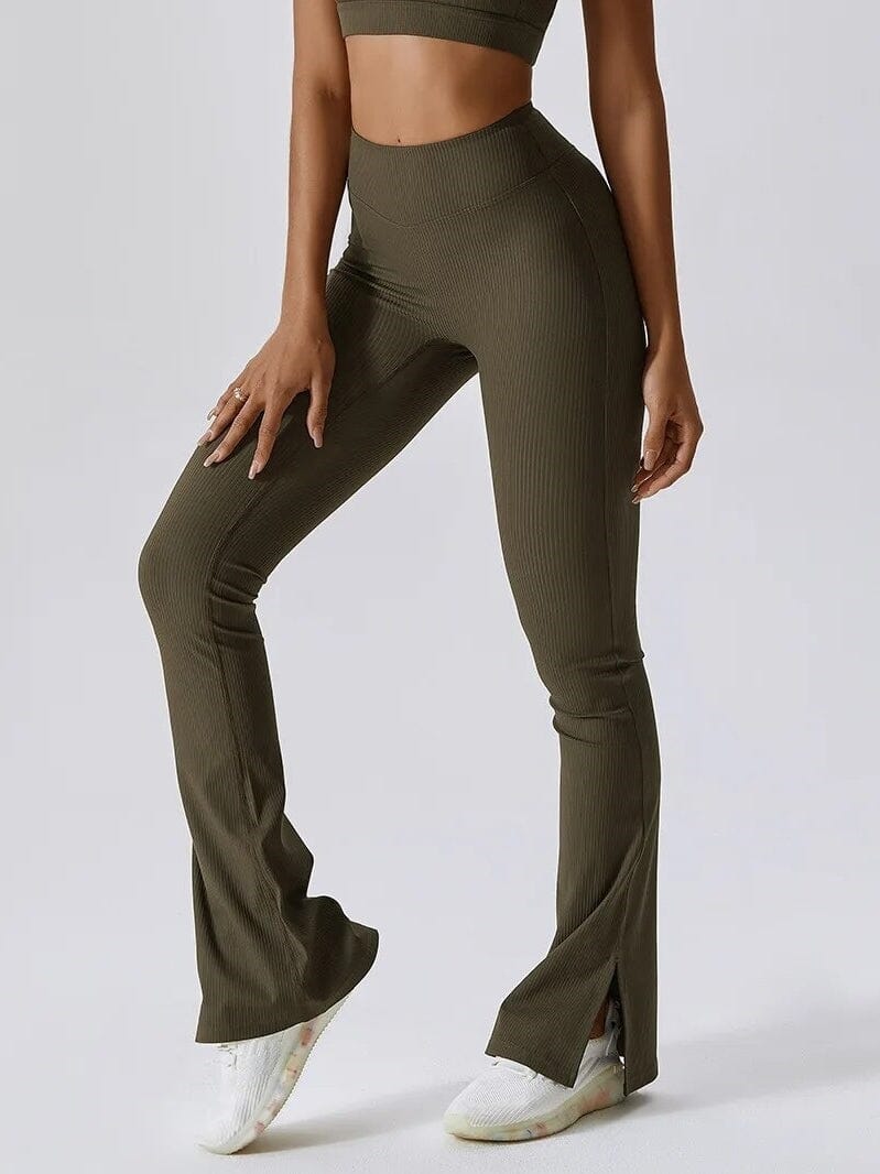 Legging Évasé Côtelé | Yogaova