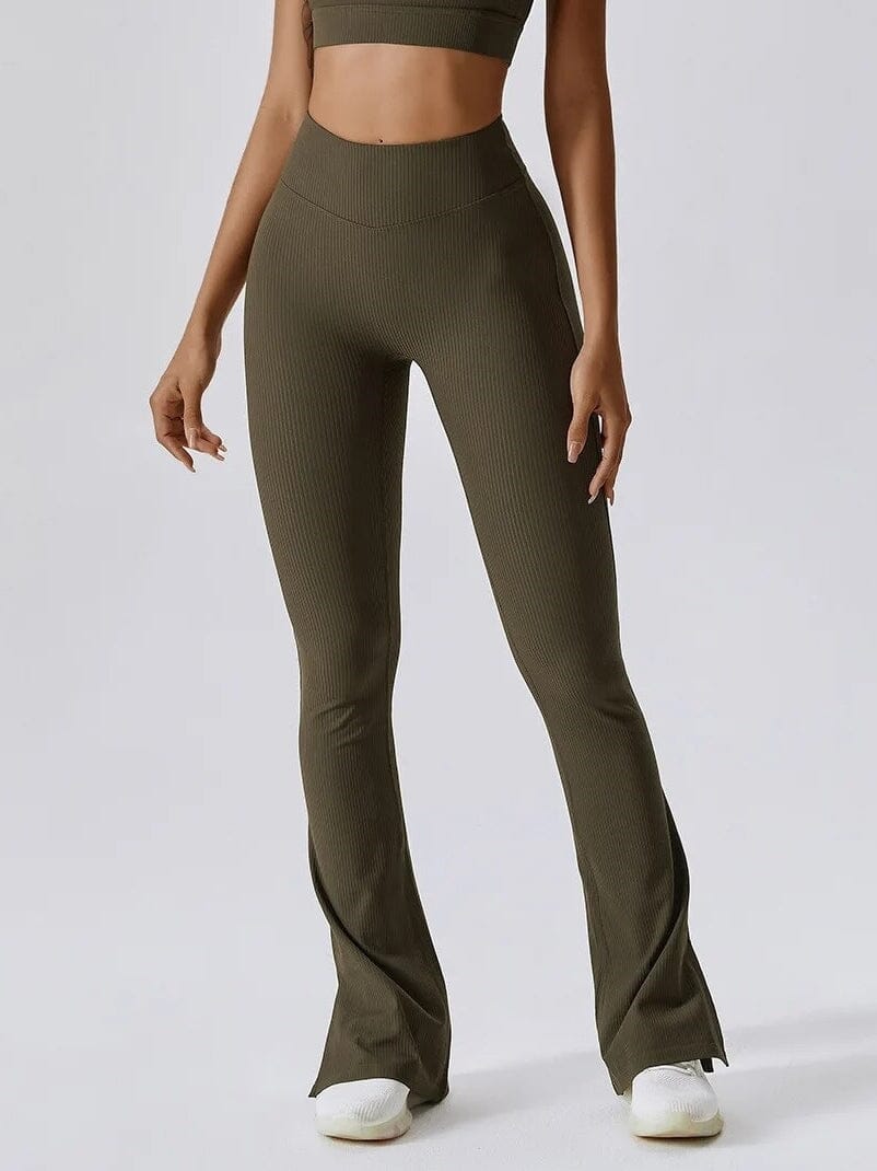 Legging Évasé Côtelé | Yogaova