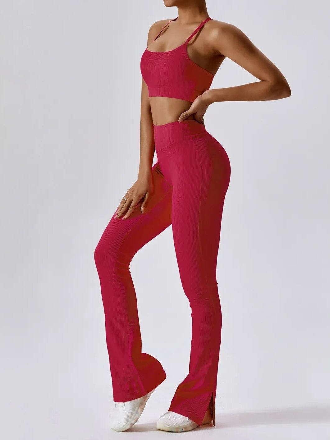 Legging Évasé Côtelé | Yogaova