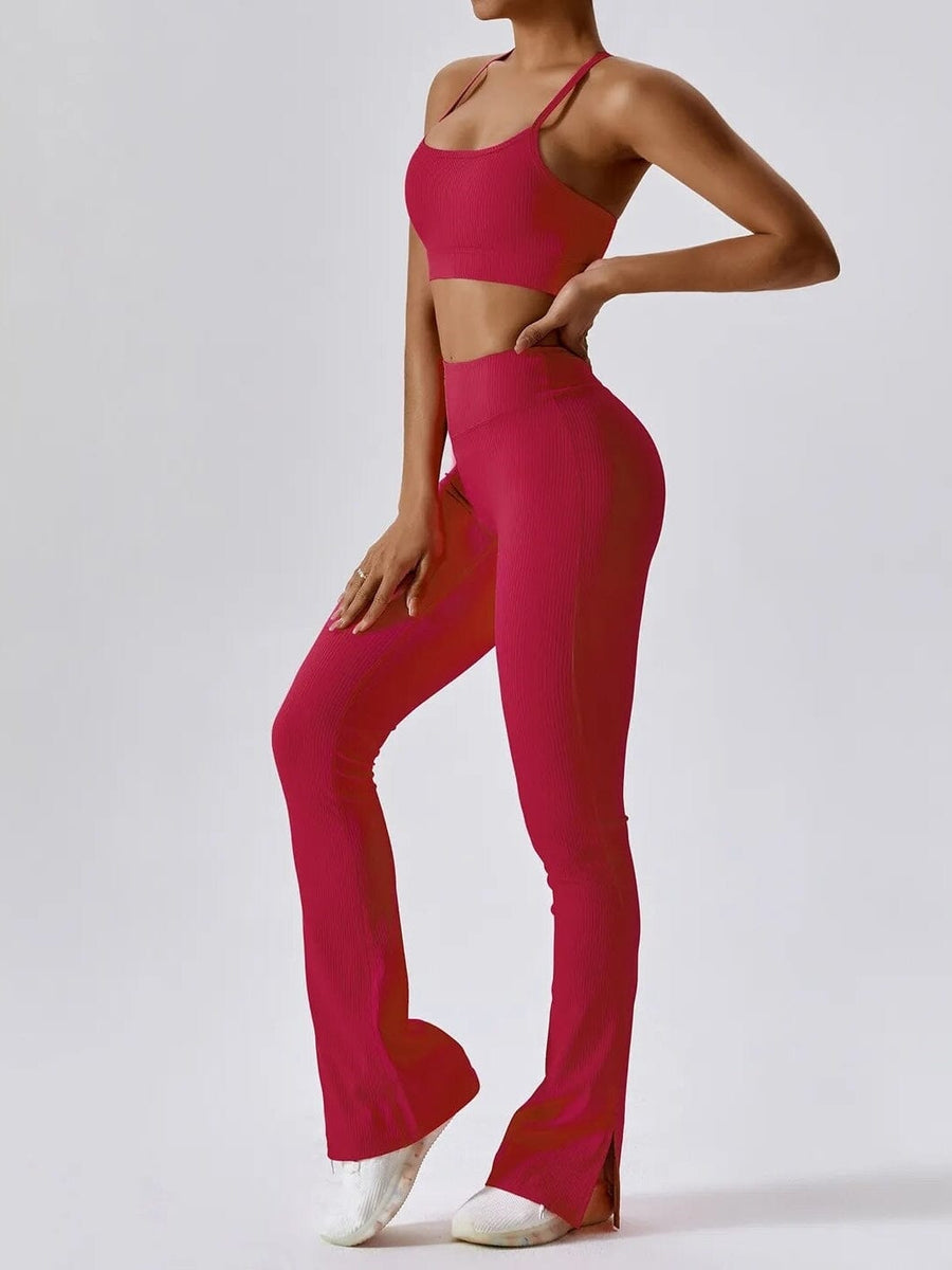 Legging Évasé Côtelé | Yogaova