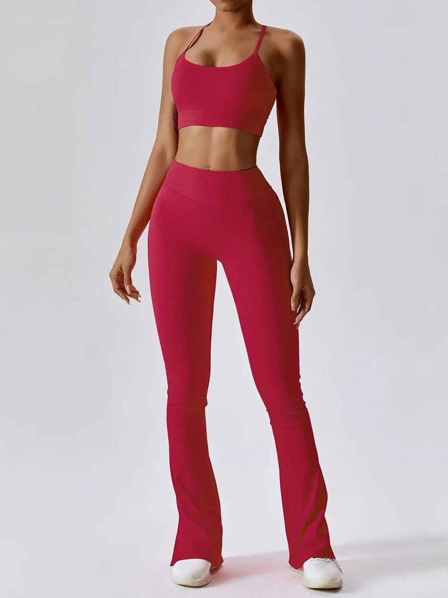 Legging Évasé Côtelé | Yogaova