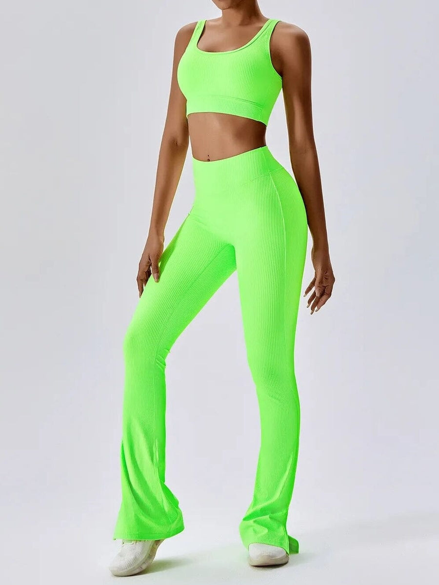 Legging Évasé Côtelé | Yogaova