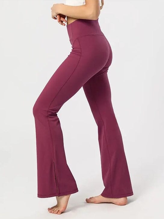 Legging Évasé Fendu Taille Haute | Yogaova
