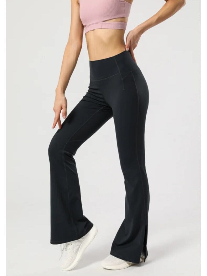 Legging Évasé Fendu Taille Haute | Yogaova