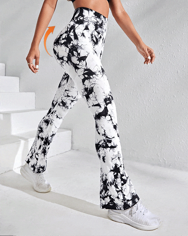 Legging Évasé Imprimé Tie Dye | Yogaova