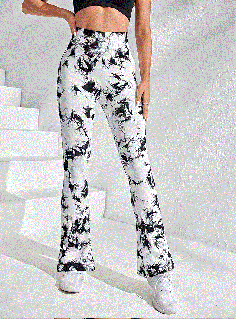 Legging Évasé Imprimé Tie Dye | Yogaova