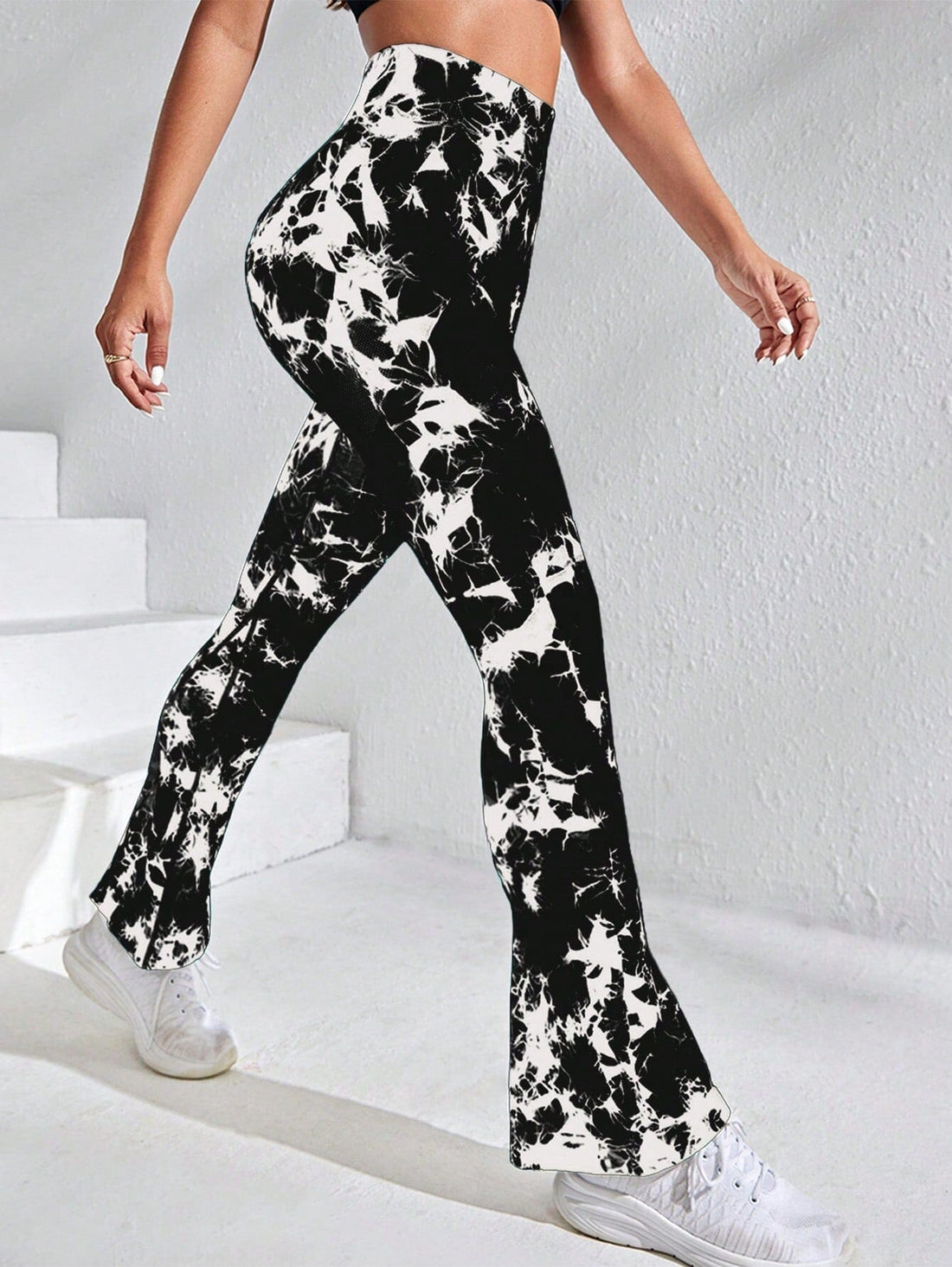 Legging Évasé Imprimé Tie Dye | Yogaova