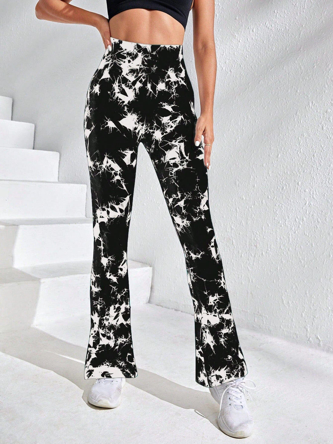 Legging Évasé Imprimé Tie Dye | Yogaova