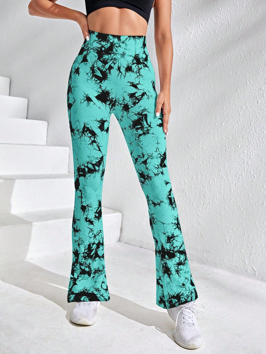 Legging Évasé Imprimé Tie Dye | Yogaova