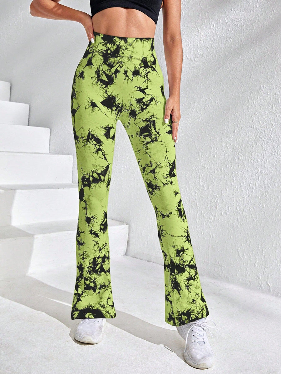 Legging Évasé Imprimé Tie Dye | Yogaova