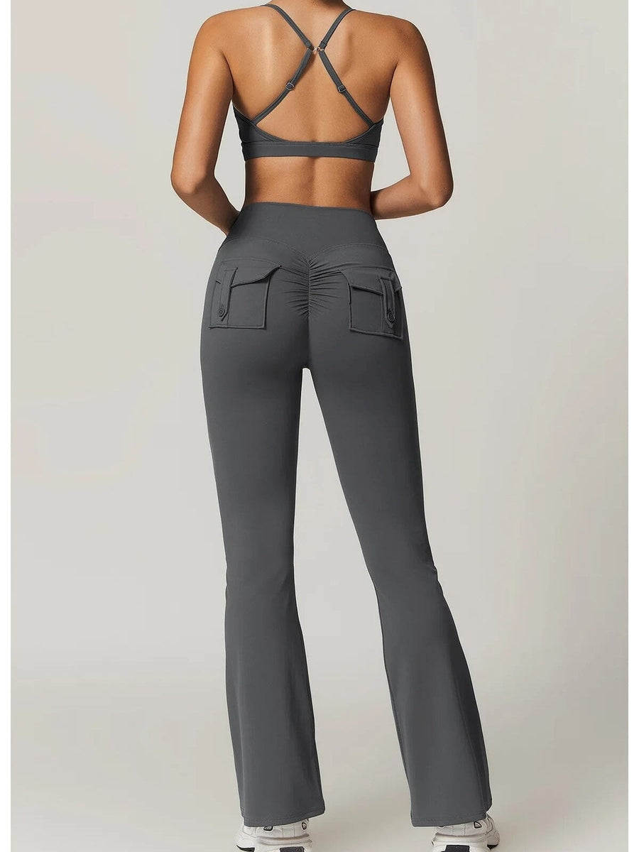 Legging Evasé Push Up Poches- XtremMove | Yogaova